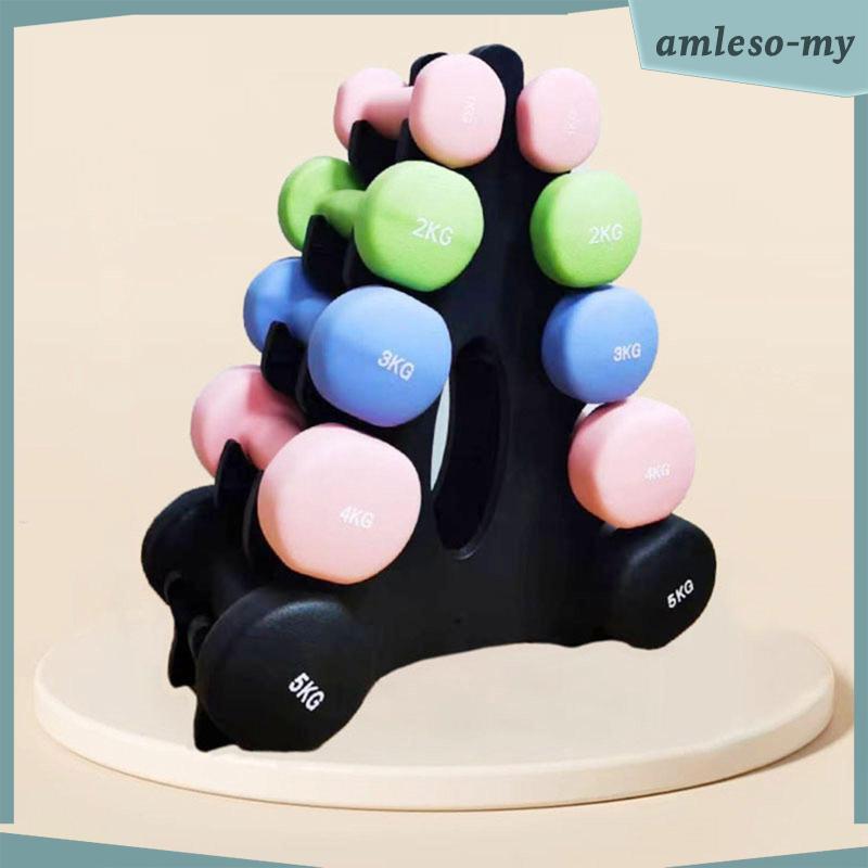 [AmlesoMY] Dumbbells Rack Stand Organizer ตั้งพื้น Professional Pro Fitness Studio Weight Rack Dumbb