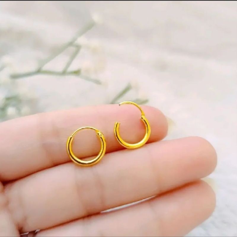 ARRAYYANSTORE Gipsy ต่างหูสําหรับทารกไทเทเนียมทองแฟชั่นสําหรับเด็ก