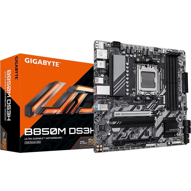 Gigabyte B850M DS3H DDR5 เมนบอร์ดคอมพิวเตอร์เดสก์ท็อปเหมาะสําหรับ AMD CPU AM5 9600X/9700X