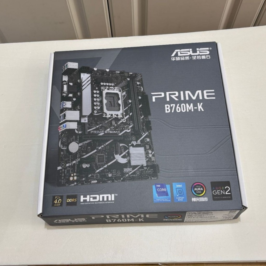 เมนบอร์ด Hua/Shuo PRIME B760M-K D5 ของแข็งทั้งหมด M.2 Y95A