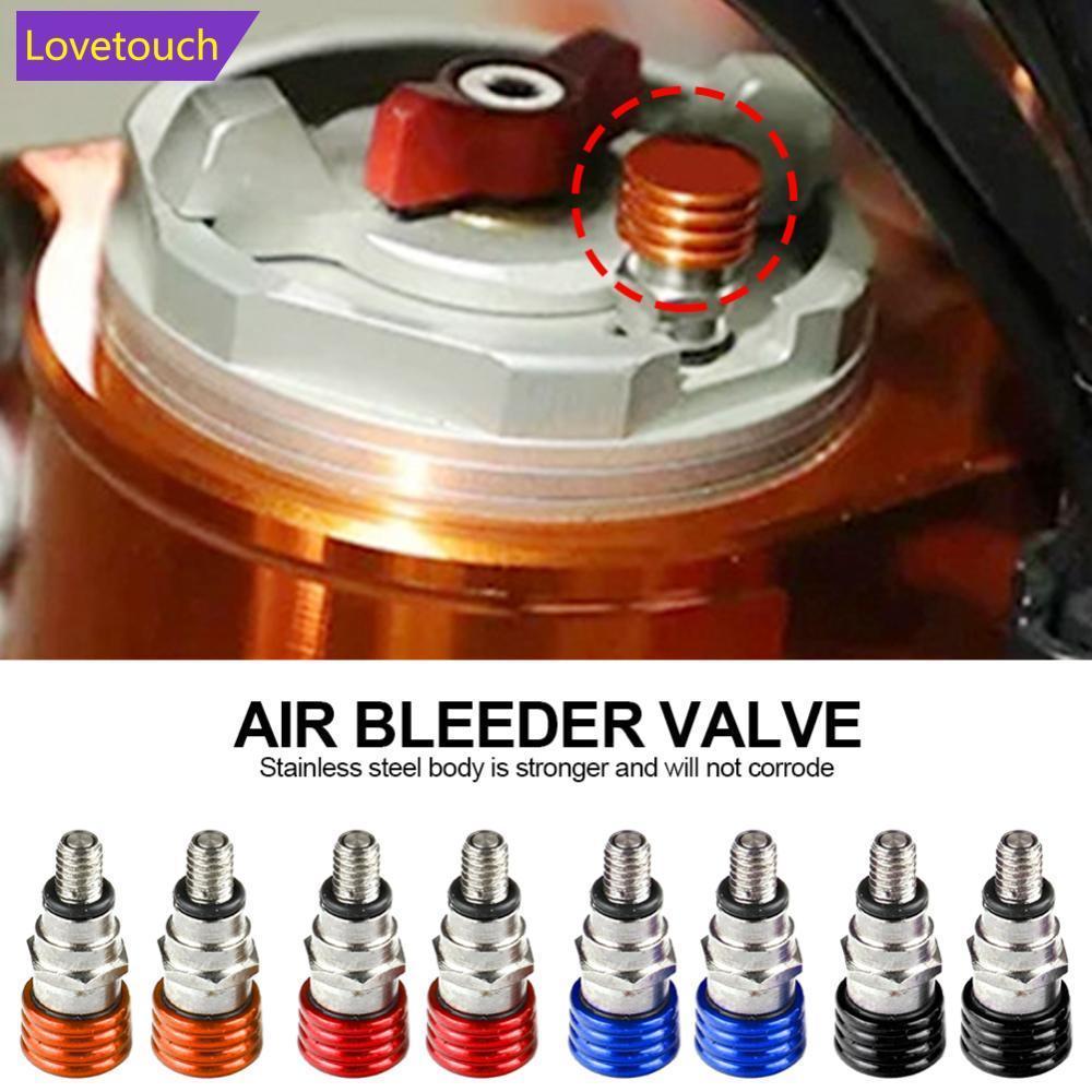 LOVETOUCH Universal 2 ชิ้นรถจักรยานยนต์ส้อม Air Bleeder วาล์ว M4x0.7 สําหรับ KTM SX SXF EXCF XC XCF 