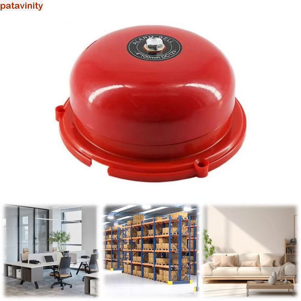 PATAVINITY Point Fire Alarm, กันน้ําโลหะภายใน Strike Alarm Bell, Long Range AC 220V Electric Bell In