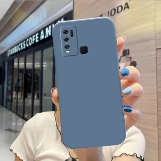 เคส For Vivo Y50 / Y30 4G / Y30i / 1935 / 1938 TPU YTCS เคสมือถือเรียบขอบตรงสีเดียว