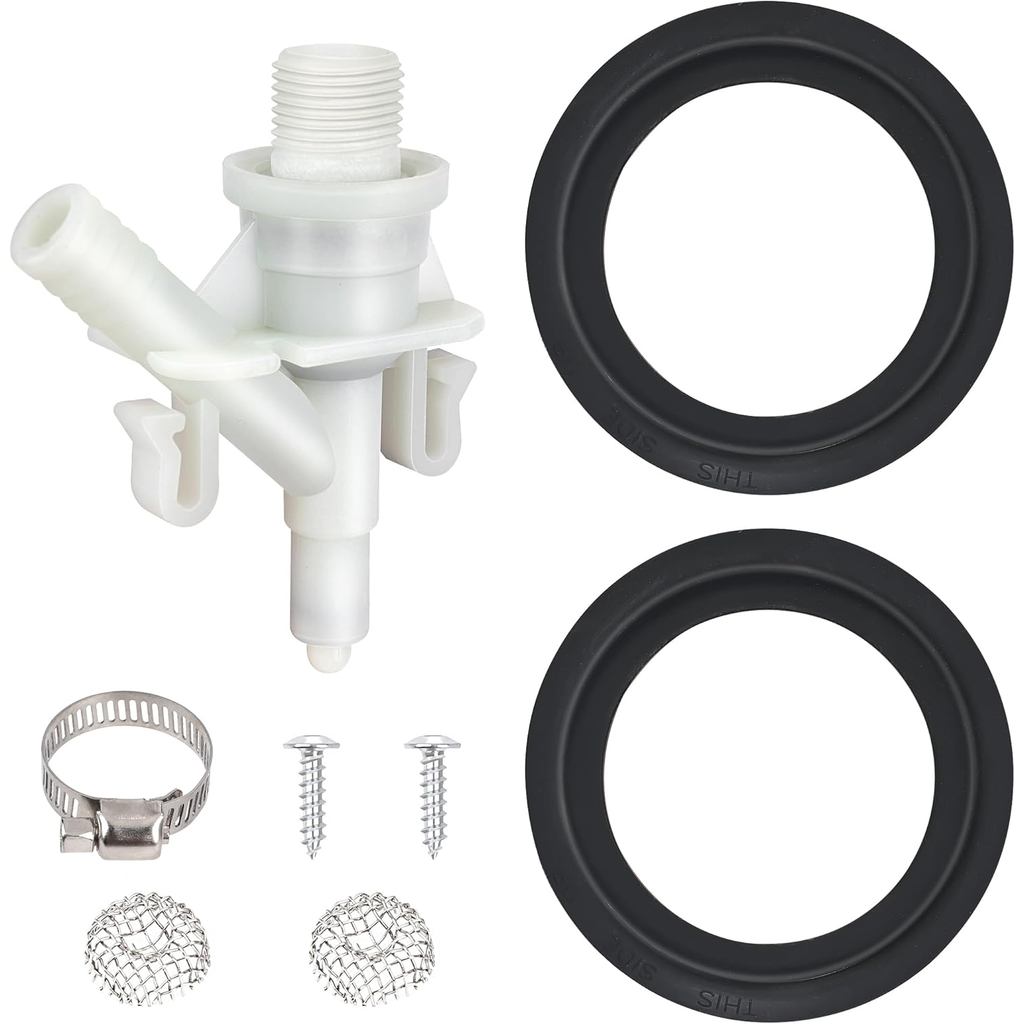 385311641 RV Toilet Water Valve Kit Replacement for Sealand Dometic RV Toilets 300, 301, 310, 311, 3