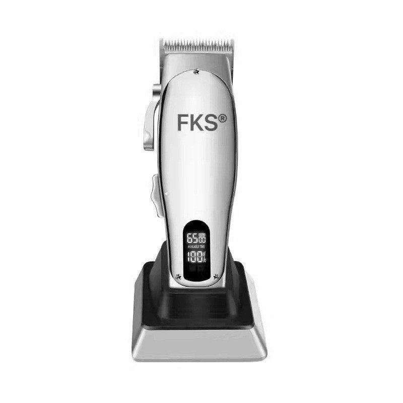 K K9 ตัดจอแสดงผล LCD Retro ที่แม่นยําไฟฟ้า Clipper ผู้ผลิต FKS Master Oil Hair Clipper แหล่ง Fine-Tu