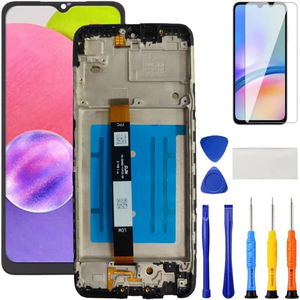 for Samsung A03S A037u (US Version) Screen Replacement with Frame for Samsung Galaxy A03S SM-A037u L
