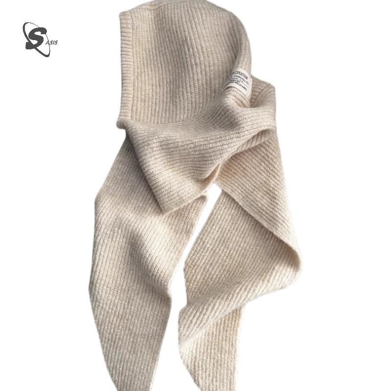 หมวกขนสัตว์และผ้าพันคอดอกลม ออกแบบแฟชั่นสำหรับผู้หญิง เหมาะสำหรับฤดูใบไม้ร่วงและฤดูหนาว - รูปที่ 7