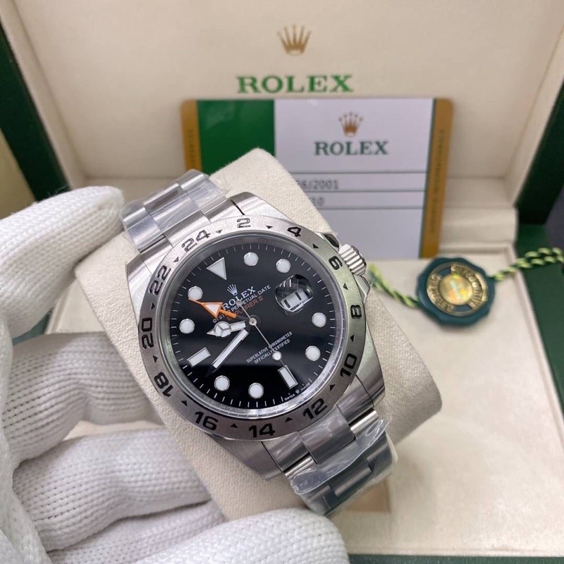 (พร้อมส่งในไทย) นาฬิกา Rolex EXPLORER II งานสวย  TOP VIP เหมือนทุกจุดครับ
