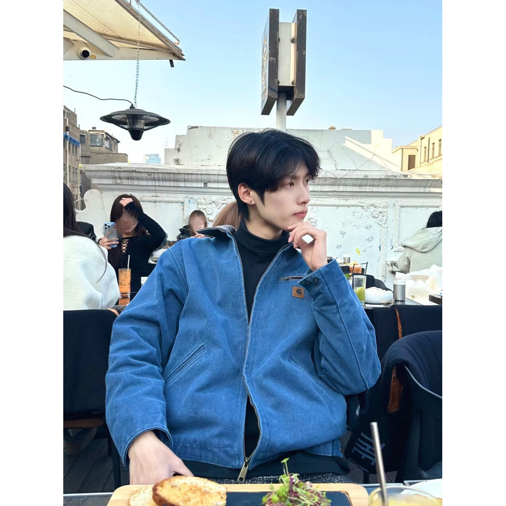 4JXS Car Tooling J97Multi-pocket Quilted Jacket Washed Heavyweight Version Wide Fit