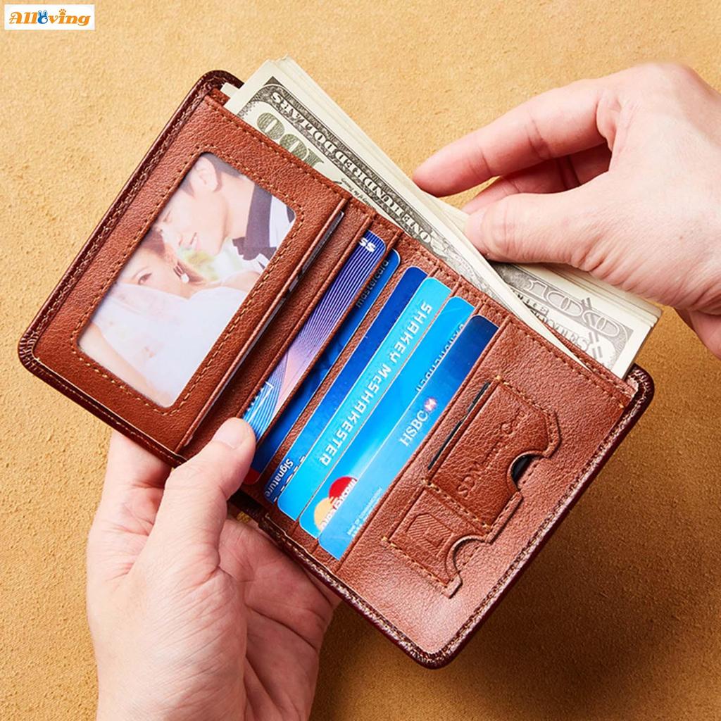 Multi-card Slot Anti-Theft Wallet น้ําหนักเบาขนาดกะทัดรัด Easy Portility กระเป๋าสตางค์สําหรับช้อปปิ้