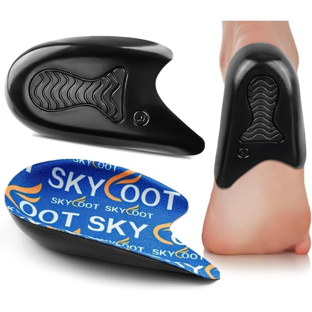 Skyfoot Heel Cups for Achilles Tendonitis, Bone Spurs, Orthotic Insert for Tendon Support, Cushions 
