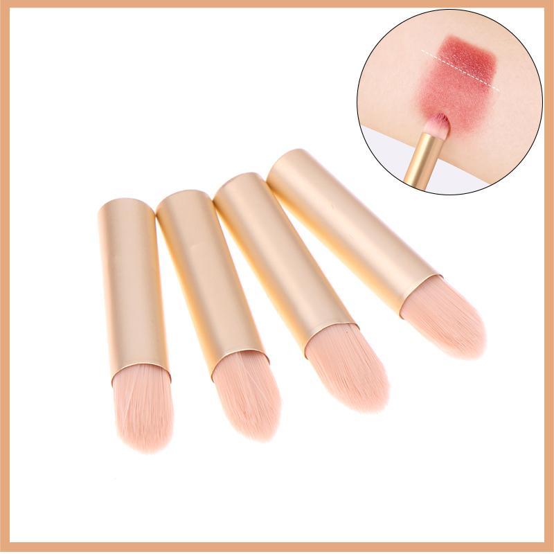 [Further] 5/10 ชิ้น Mini ปลายนิ้วลิปสติกผสมแปรงแต่งหน้า Precision คอนซีลเลอร์ Make Up Brush Domed แป
