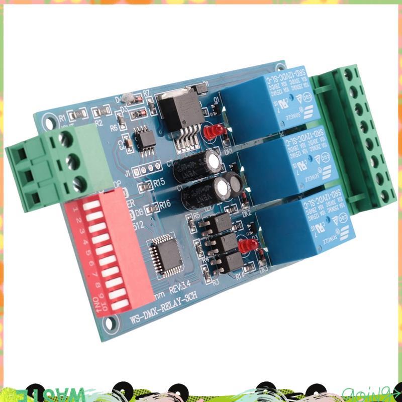 3CH DMX 512 RELAY OUTPUT, LED Dmx512 Controller Board, LED DMX512 ถอดรหัส,ตัวควบคุมสวิตช์รีเลย์