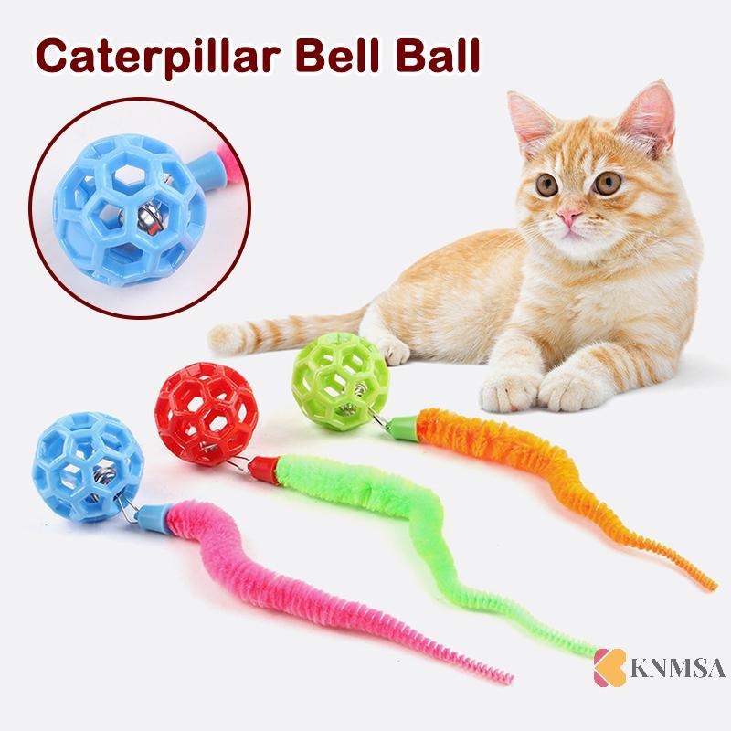 KNMSA] Bouncy With Tail Peripheral Colourful Bouncing Toys Puzzle Teasing Bite Resistance Pet Suppli