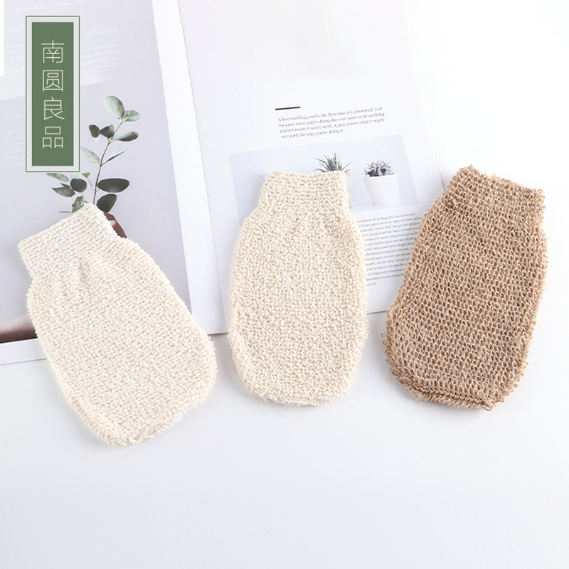 Point Hemp Bath Rubbing Gloves Bath Foaming Rubbing Bath Towel Bath Rubbing Massage Jute Bath Gloves