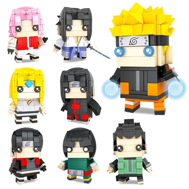 ใช้งานร่วมกับ Lego One Piece Square Head Building Blocks 6 One Piece Luffy Zoro Sanji ประกอบรุ่น 8 ข