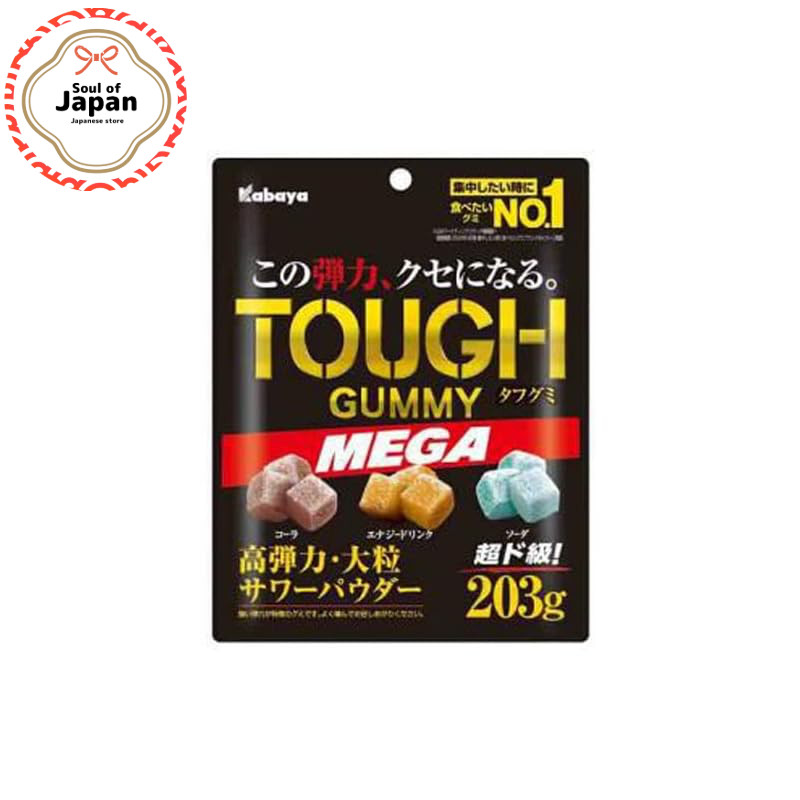 Kabaya Tough Gummy Mega 203g x6 Bags【Direct from Japan】