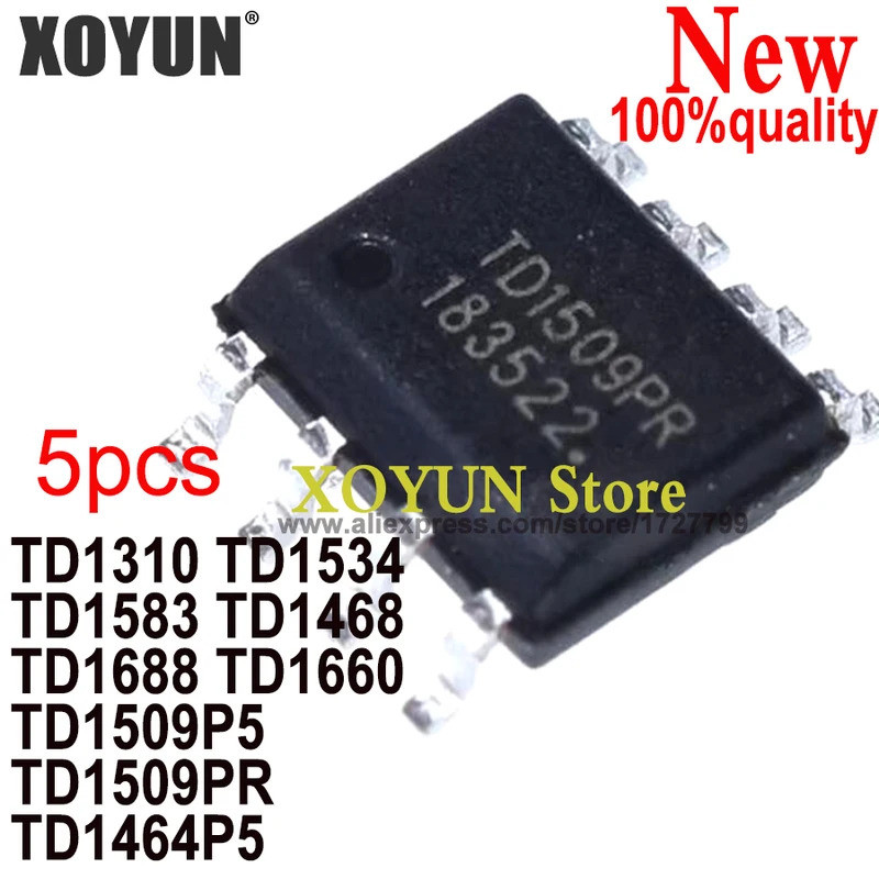 (5 ชิ้น) 100% ใหม่ TD1310 TD1534 TD1583 TD1468 TD1688 TD1660 TD1509P5 TD1509PR TD1464P5 sop-8 ชิป ic