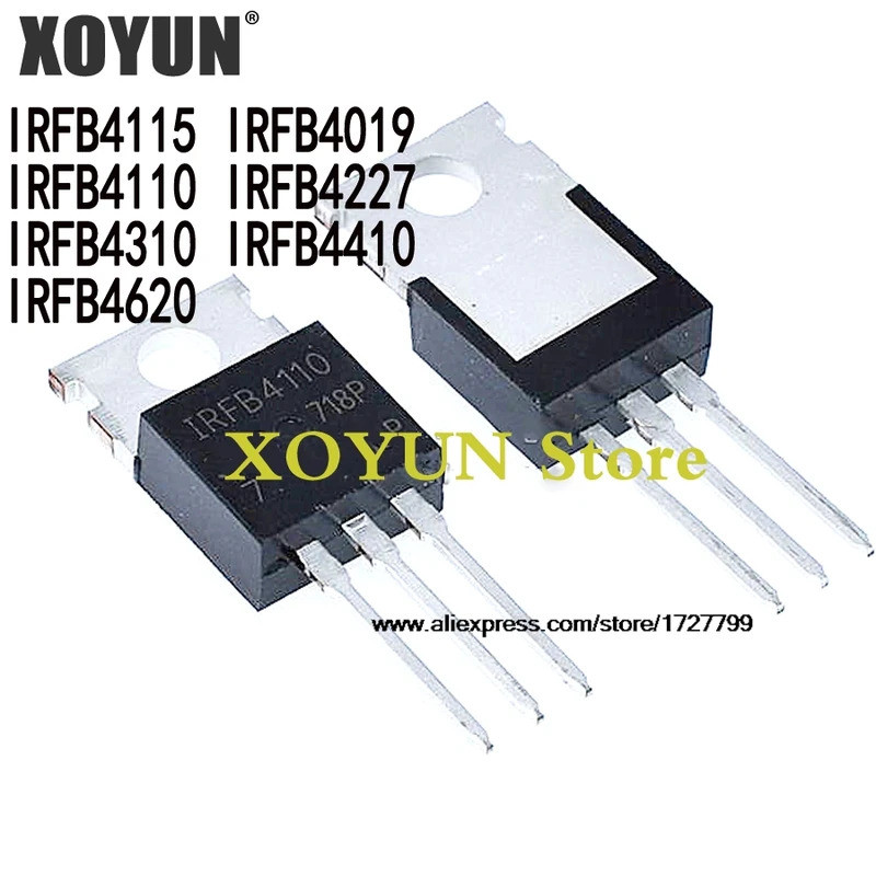 10pcs IRFB4115PBF IRFB4115 TO-220 IRFB4019 IRFB4110 IRFB4227 IRFB4310 IRFB4410 IRFB4620 IRFB4019PBF 