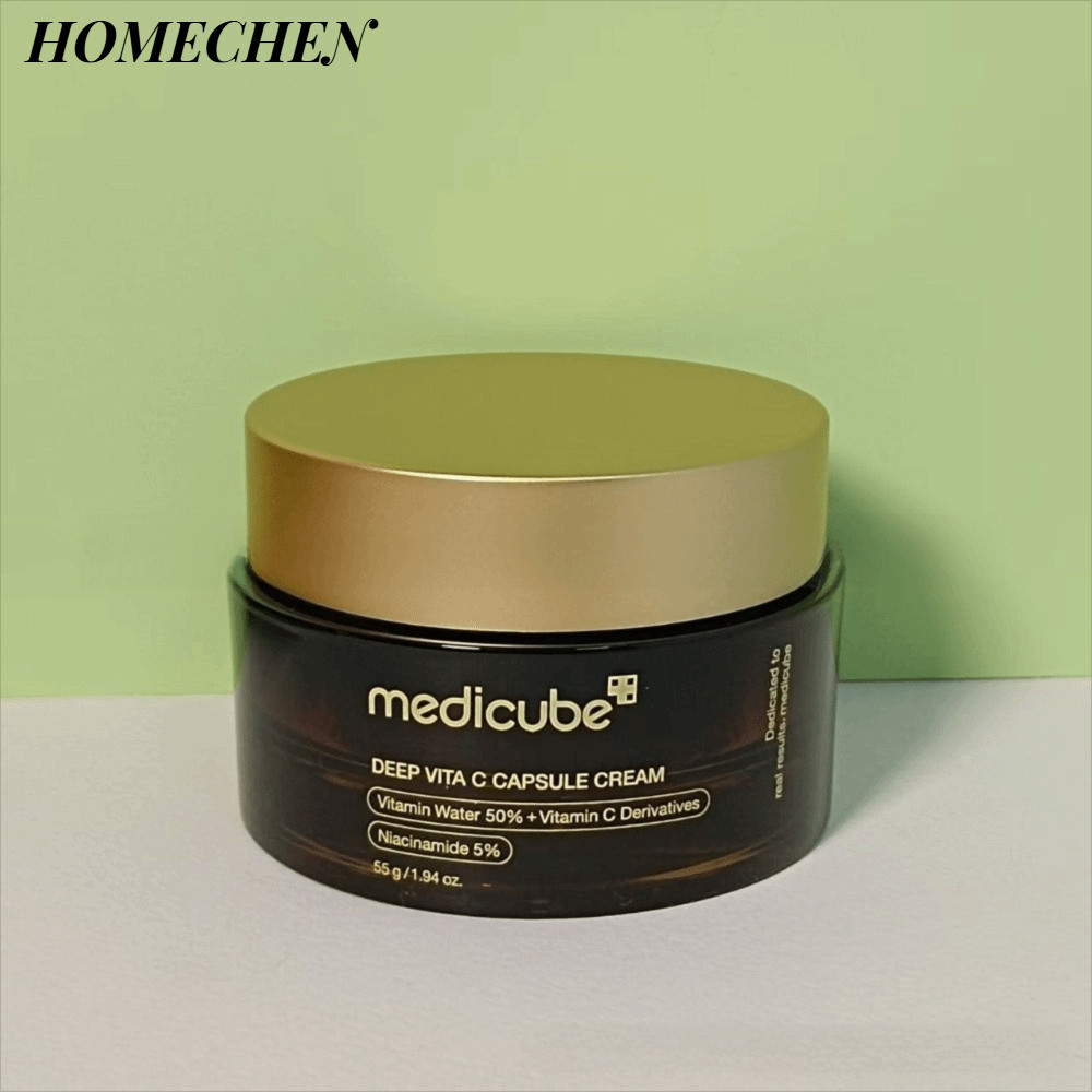 HOMECHEN ครีมแคปซูลคอลลาเจน, Hydration Brightening Deep Vita C Capsule Cream, Hot Collagen Lustrous 