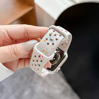 สายยางอ่อนสายซิล for Smartwatch Iwatch Ultra/SE 3 2 Series 11 10 9 8 7 6 5 4 3 2 1 49 46 45 44 42 41 38มม