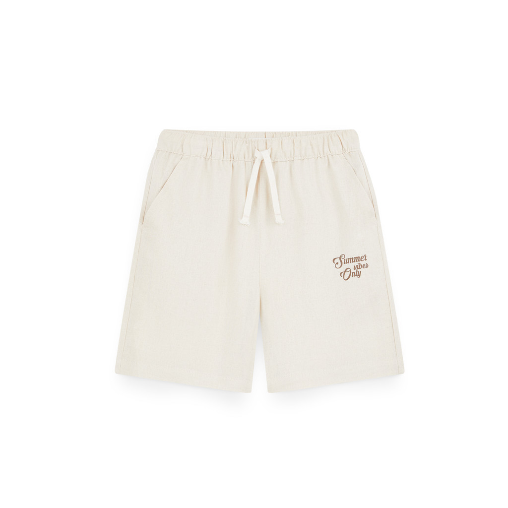 AIIZ (เอ ทู แซด) - AIIZ กางเกงขาสั้นเด็กผู้ชายเอวยางยืดพิมพ์ลาย