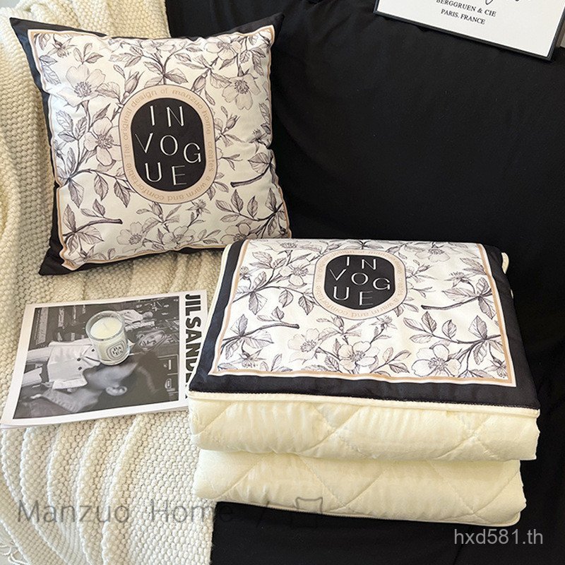 เบาะ Nap Office Dual-use โซฟาผ้านวม Two-in-One หมอนเครื่องปรับอากาศผ้านวมโบราณหมอนผ้านวมรถจีนฝรั่งเศ