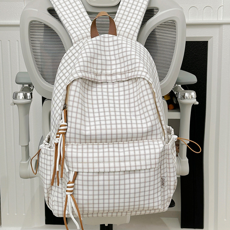 กระเป๋าเป้สะพายหลังสำหรับนักเรียนมัธยมต้นและนักศึกษามหาวิทยาลัยปี 2025 สไตล์ใหม่ ขนาดกระทัดรัด