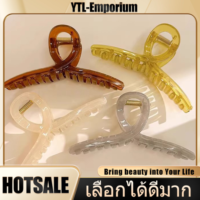 EMP กิ๊บติดผม เนื้อสัมผัสแบบเยลลี่ ขนาดใหญ่ 11 ซม. คุณภาพสูง แฟชั่นเรียบง่าย สําหรับผู้หญิง