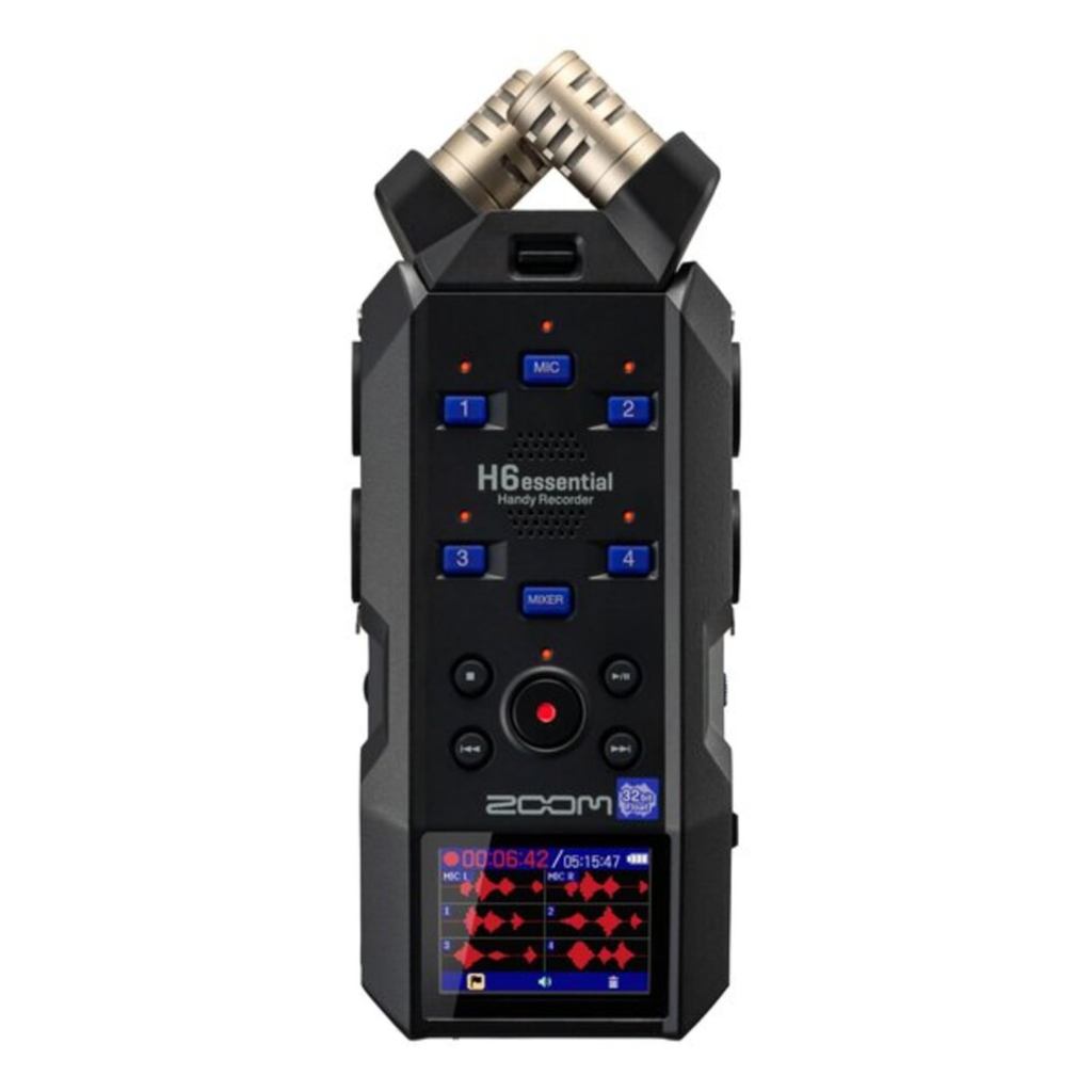 ZOOM Zoom H6essential Handy Recorder การบันทึก 32 บิต ข้อมูลจำเพาะ 6 แทร็ก ใช้งานร่วมกับการเปลี่ยนไม