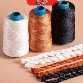 C&F ด้ายเย็บหนัง 300 m ด้ายโพลีเอสเตอร์ สําหรับซ่อมแซมรองเท้าหนัง DIY nylon thread