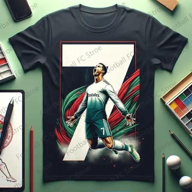 เสื้อฟุตบอล Ronaldo 7 ออกแบบอัจฉริยะ เหมาะสมทั้งเด็กและผู้ใหญ่ สำหรับฤดูร้อนใหม่นี้
