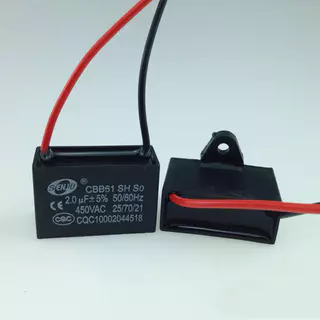 SiamTool คาปาซิเตอร์ พัดลม​ มีสายไฟ ตัวเก็บประจุ Capacitor คอนเดนเซอร์พัดลม CBB61 1.5uF/1.8/2.0/3.5uF อะไหล่พัดลม