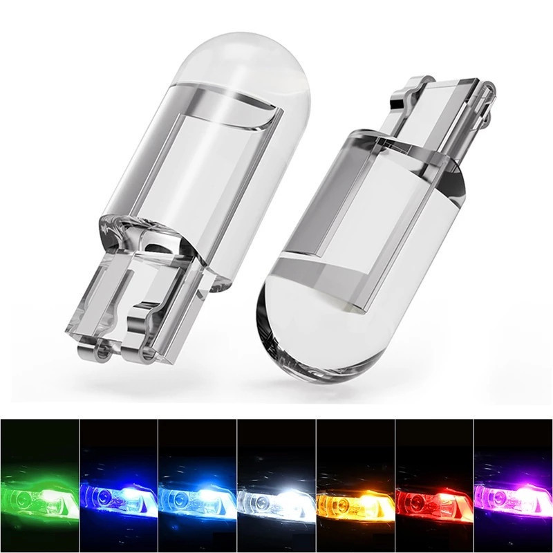 1pcs 12V รถ T10 W5W ไฟ LED รถพร้อมกระจก 6000K ป้ายทะเบียนโดมอ่าน DRL สไตล์ 12 V