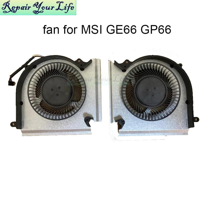 ใหม่โน้ตบุ๊ค PC พัดลมระบายความร้อนสําหรับ MSI GE66 GP66 GL66 10SGS 10SFS 10SF 10UH 11UG CPU GPU Cool