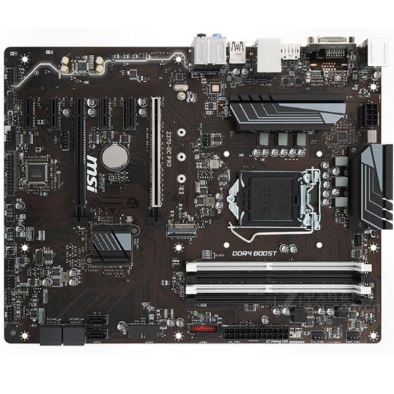 ใหม่ 1151-เข็ม MSI/MSI Z370-OC PRO เมนบอร์ด Z370 DVI DP M.2 DDR4
