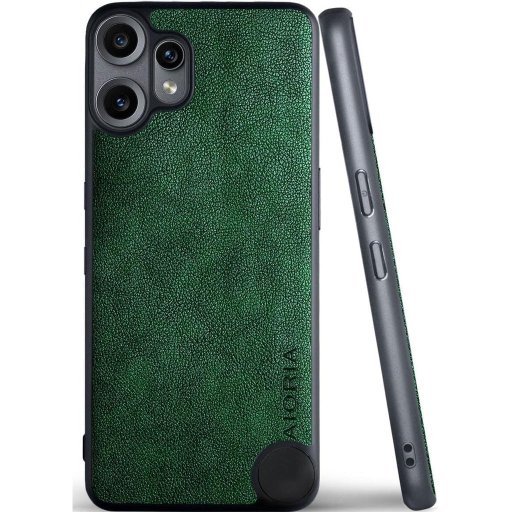 for Nothing CMF Phone 2 Pro Case Premium Leather Cover Retro Design Full Protective Case (Green, CMF