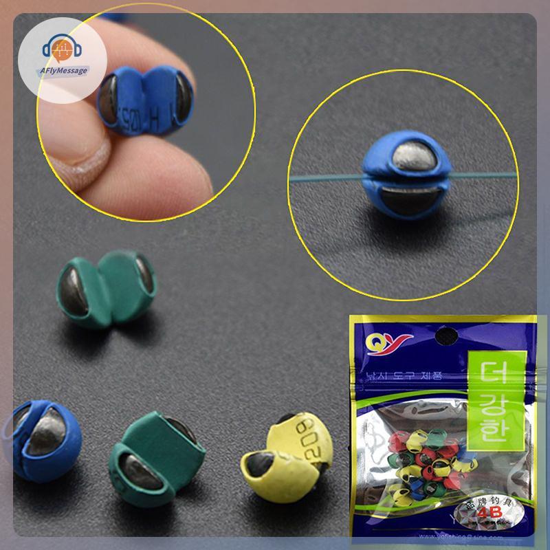 AFl คลิปตกปลาตะกั่วห่อยาง Damaging Line สีสันตะกั่วเม็ด Lake River ปลาคาร์พตกปลา Rapid Sinking Lead 