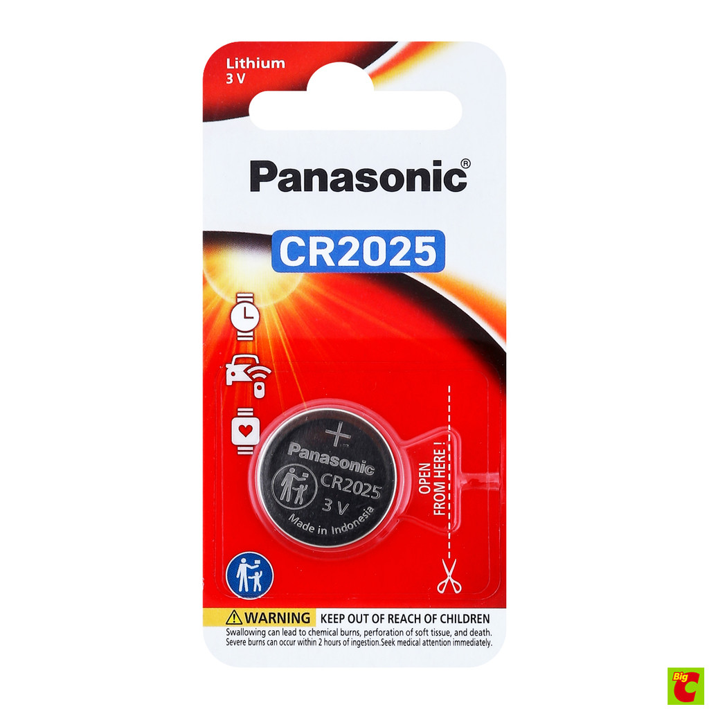 พานาโซนิค ถ่านกระดุม ลิเธียม 3V รุ่น CR2025