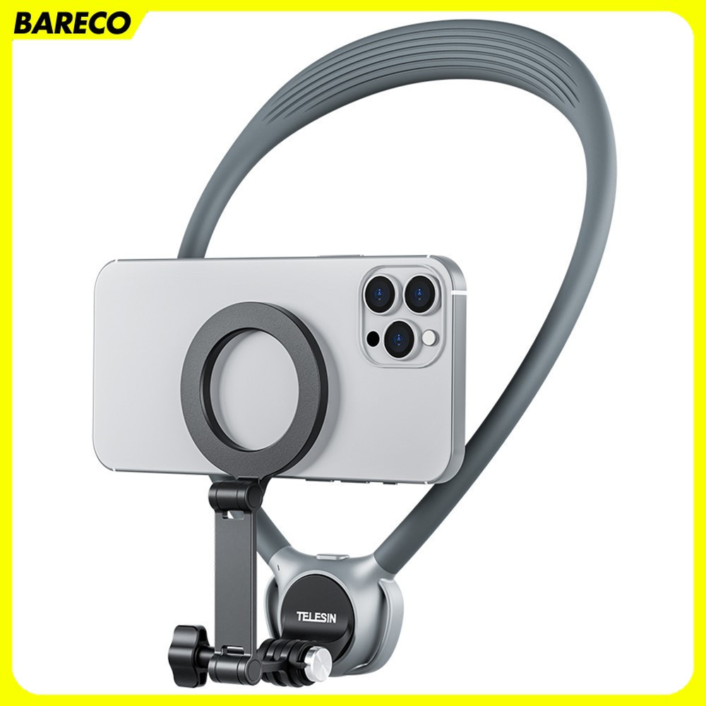 TELESIN ที่วางคอสําหรับกล้อง HP พร้อมที่วางโทรศัพท์แบบแม่เหล็ก - P2-HNB-02-GY