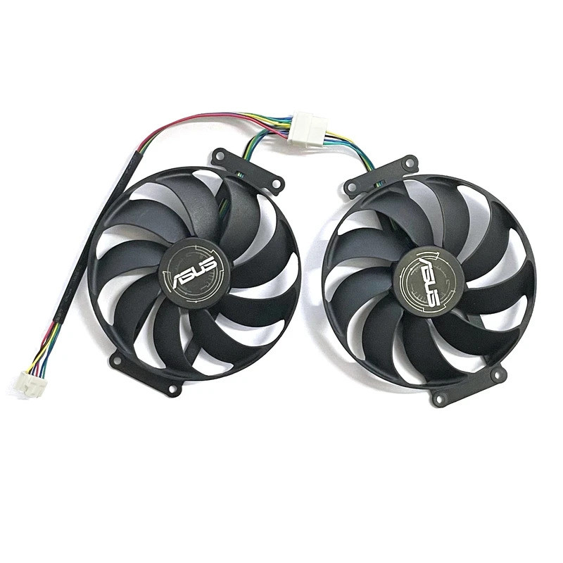 2 ชิ้น FDC10H12S9-C T129215SU 6PIN DC 12V 0.45A GPU พัดลมสําหรับ ASUS GTX 1660 1660Ti Dual EVO OC RT