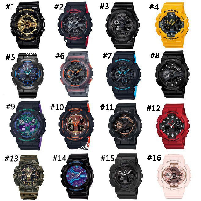 DABAO  ขายร้อน  G-Shock GA100 นาฬิกาผู้ชายกีฬานาฬิกา Army Blue GA-100CM-8A gshock