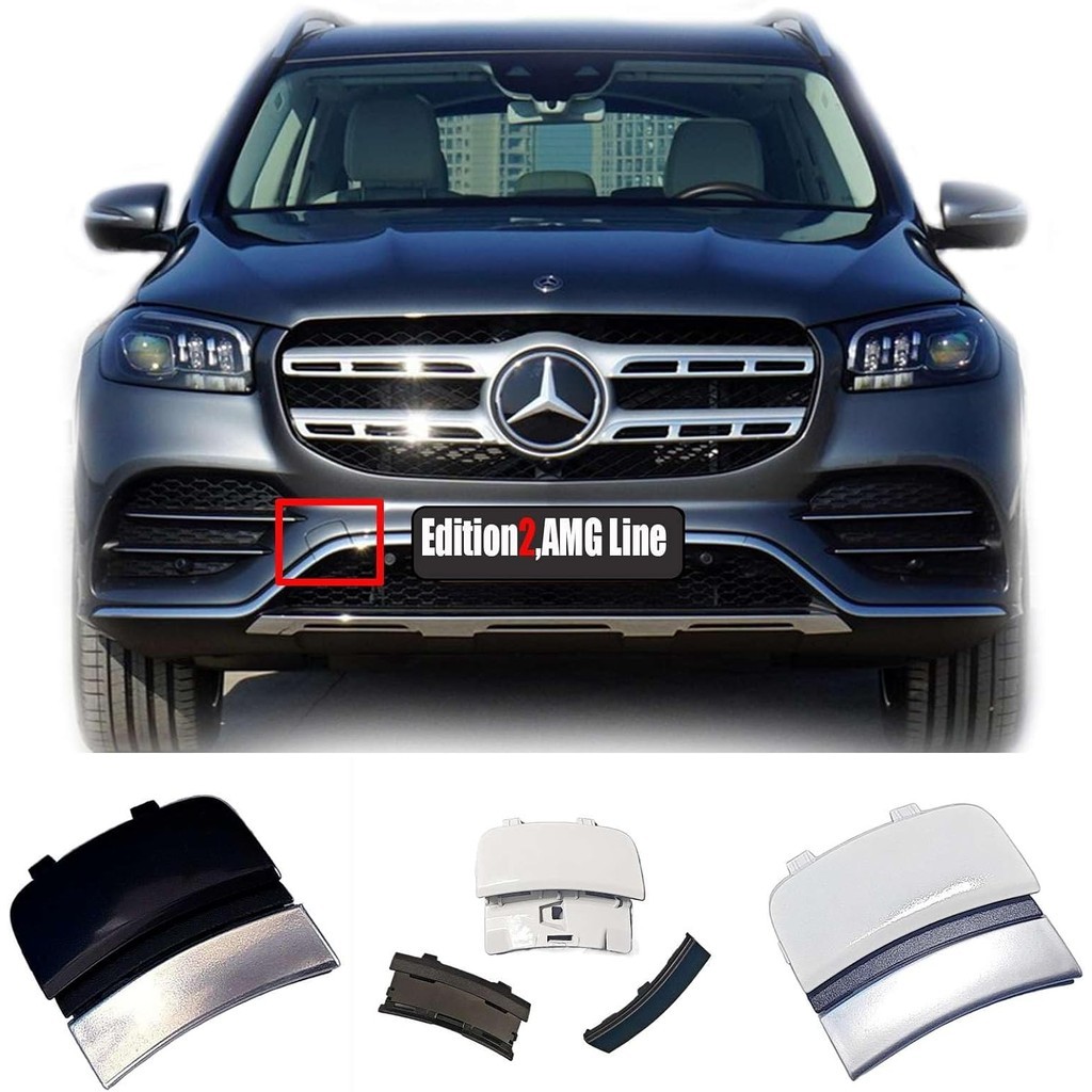 ฝาครอบลากด้านหน้าสําหรับ 20-24 Mercedes-Benz GLS W167 AMG line Fit GLS320 GLS350d GLS400d GLS450 GLS