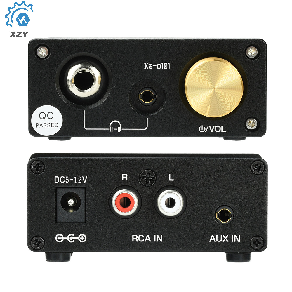 DC 5-12V Xz-U101 เครื่องขยายเสียงหูฟัง Linear สเตอริโอ RCA เครื่องขยายเสียง Home Amplifier สําหรับ 3
