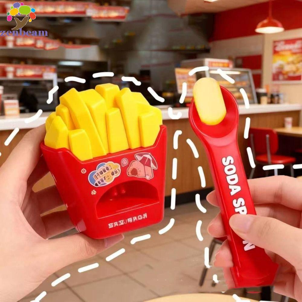 ZENBEAM Ramen Feeding Toy, French Fries Crab Food Feeding Toys, Desktop Ornament Kitchen Toys จําลอง