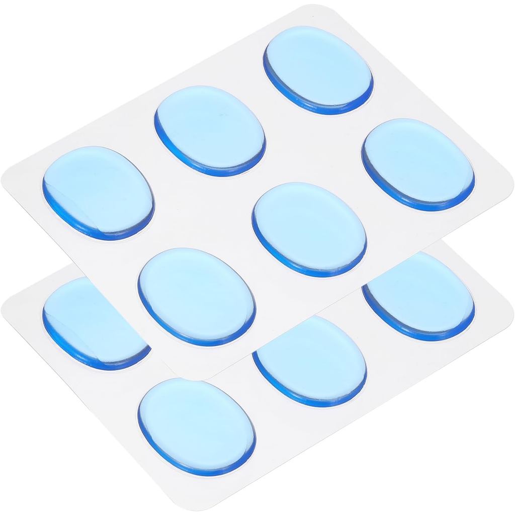 MOCCANIXITY 12 ชิ้นกลอง Dampeners เจลแผ่นซิลิโคน Mute Pads กลอง Silencers กลอง Dampeners Moon เจลสีฟ