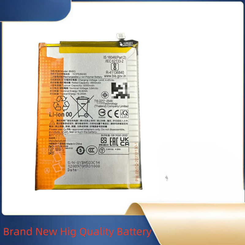 BN5Q 5000mAh 3.84V For Redmi 13C Mobile Phone Batteries
