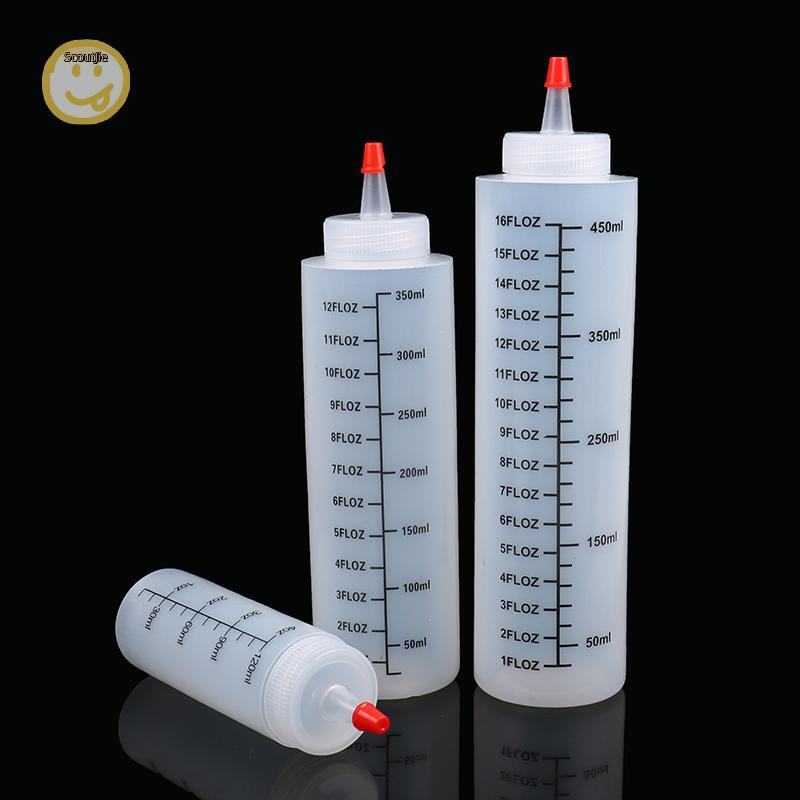 ScoutJie 120/350/450ml พลาสติกคีมจมูกเข็มขวดบีบ Squeezable ขวดรั่วสําหรับห้องครัวสลัดซอสบีบขวด TH
