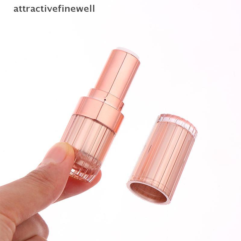 [attractivefinewell] 3.6g Round Buckle Lipstick Tube Empty Lip Balm Tubes Lip Gloss Travel Makeup Pa
