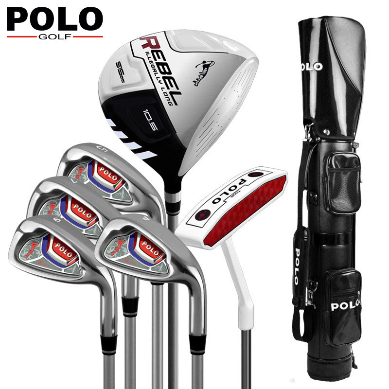 P POLO Golf Club Mens Club Beginner Half Set 6 Golf Practice Carbon Club